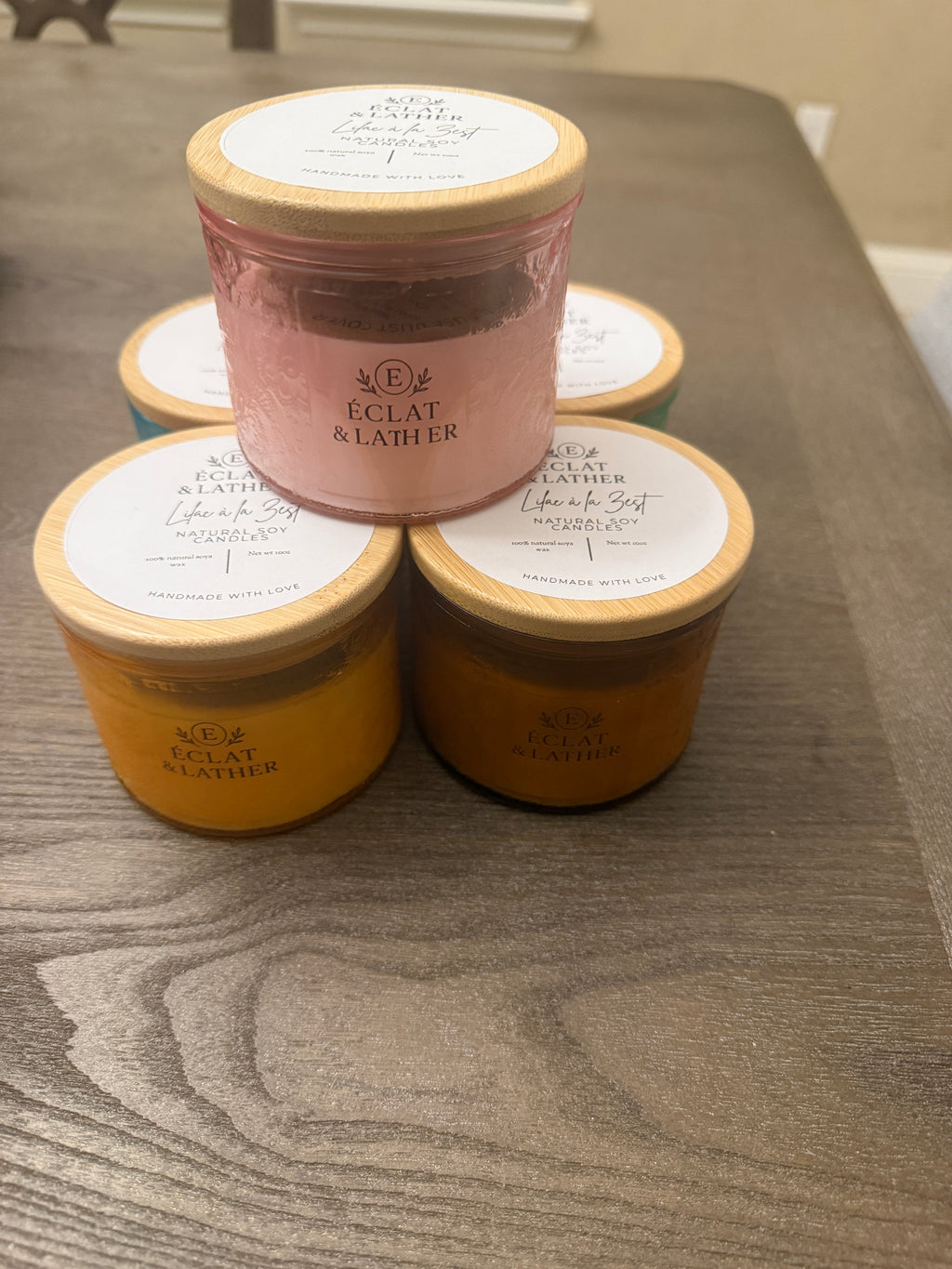 Glass candle special edition