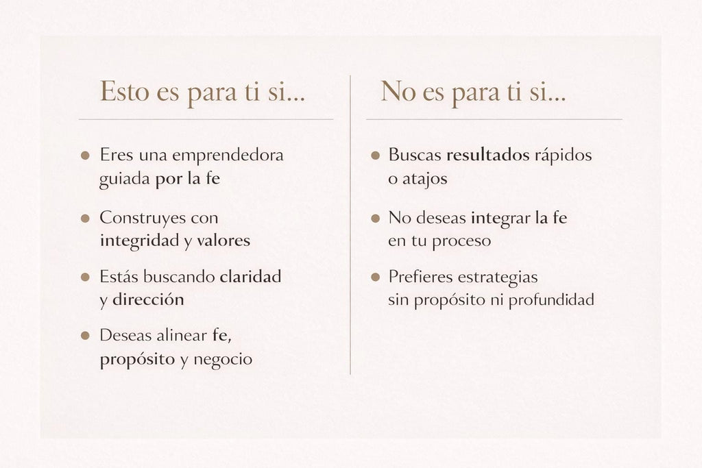 Fe y Emprendimiento.  Construye con Propósito. Lidera con Integridad.